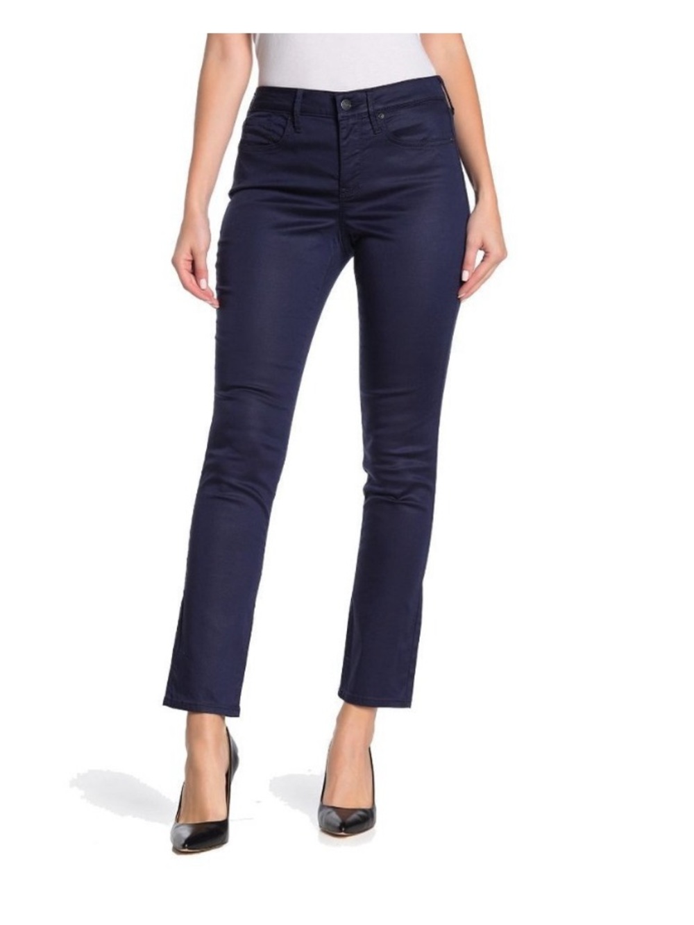 NYDJ Deep Peacock Blue Slim Pant NWT
